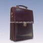 Genuine Leather Briefcase with Outer Compartment for Documents small picture