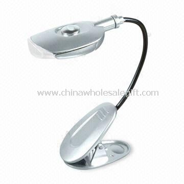 Clip Book Light with 2 x LED Bulb and Flexible Neck