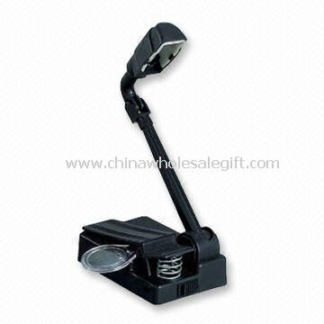 Libro de LED luz con Clip y 4 pilas AA