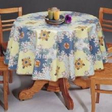 Round PVC Table Linen with Design Printing images