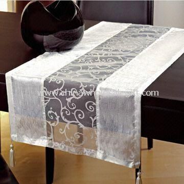 Flocked Table Cloth with Printing