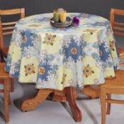 Round PVC Table Linen with Design Printing images