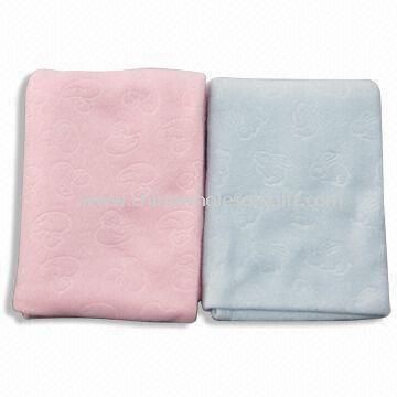 Детские одеяла в сплошной цвет с тиснением дизайн