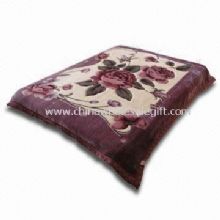 Woven Blanket with Flower Design Made of 100% Polyester images