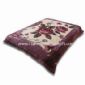 Woven Blanket with Flower Design Made of 100% Polyester small picture