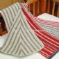 Garn-farvet Baby tæppe fremstillet af 100% bomuld small picture