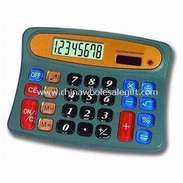 Escritório solar calculadora com 8 dígitos