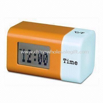 Digital Clock with Changing Color Effect and Large Space for Printing