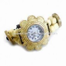 Reloj de pulsera con coco Shell caso/correa y movimiento del cuarzo de Japón images