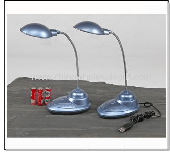 Pile et lampe de bureau USB