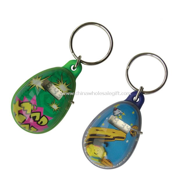 LCD telur gelembung Keychain dengan waktu