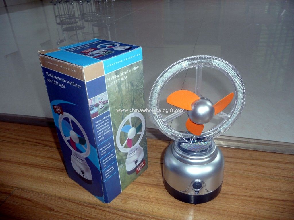 stolní ventilátor s led