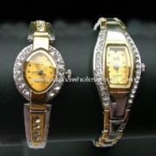 Watch Bracelet Made of Alloy With Rhinestones images
