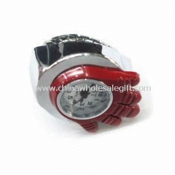 Prsten hodinky v módní Design ze zinkové slitiny