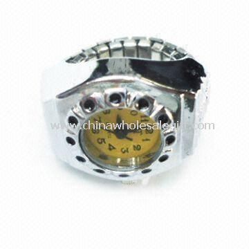 Ring Watch Made of Zinc-alloy with Silver Plating
