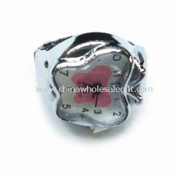 Silver Plated Ring Watch in Fashionable Design