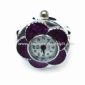 Ring Watch Made of Zinc Alloy with Silver Plating and Enamel small picture