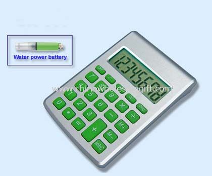 8 digits water powered calculator