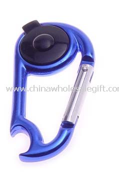 led carabiner flashlight with bottle opener