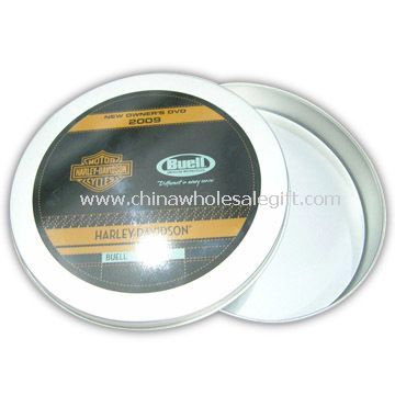 Round CD Tin Made of Tin Plate