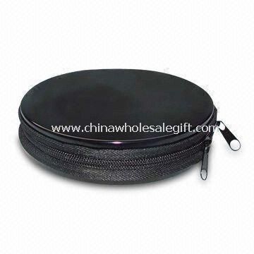 Tin Round DVD/CD Case with Zipper