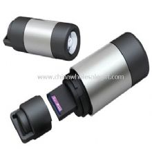 USB Rechargeable Flashlight with Card Reader images