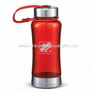 Sports Water Bottle with Nylon Strap and Screw Top