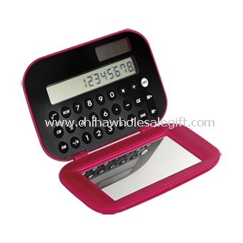 Mini calculator with mirror