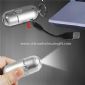 USB Rechargeable Flashlight with Key Ring small picture