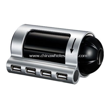 USB HUB with Magnetic Clip Holder