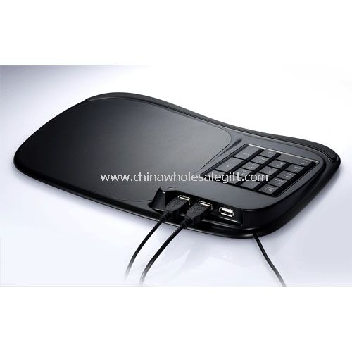 HUB USB COM TECLADO E MOUSE PAD