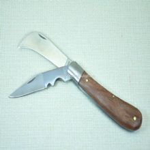 Stainless steel Rose wood handle Pruning knife images
