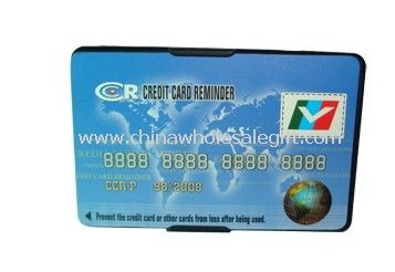 Recordatorio de tarjeta de crédito