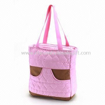 Tote Diaper Bag with Peach Skin Polyester Lining