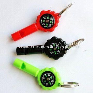 Multifunctional Compass with Whistle and Key Ring