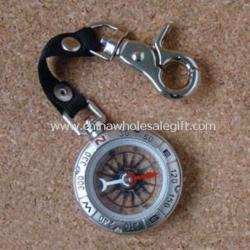 Salgsfremmende kompass med nøkkelring