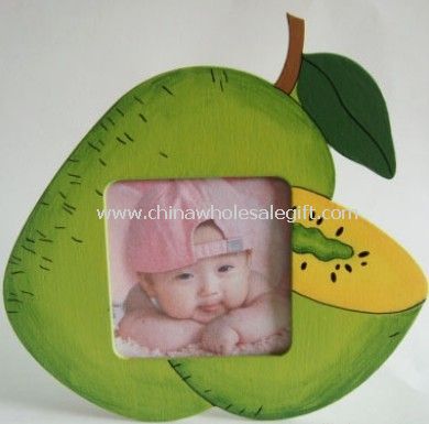 Fruit shape wooden photo frame