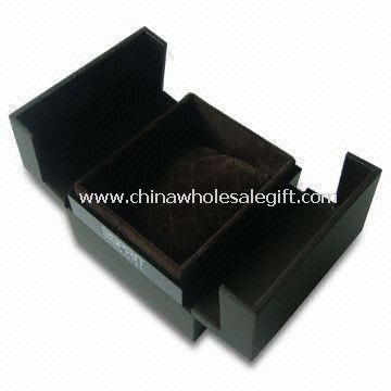 Plastic Watch Packaging Box with Acrylic and White Silkscreen