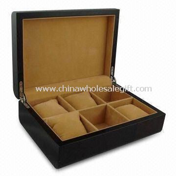 Watch Box with High Glossy Black Finish and Velvet Lining