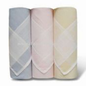 Cotton Handkerchiefs with White Satin images