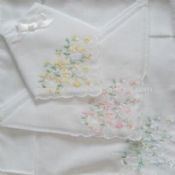 Ladies Embroidery Handkerchiefs with Embroidered Corner images