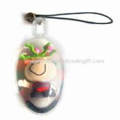 Porte clef PVC avec flottant Doll dans un liquide images