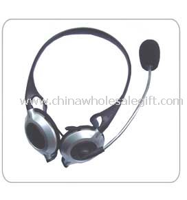 Behind-the-neck design with in-line mic Computer Headphone