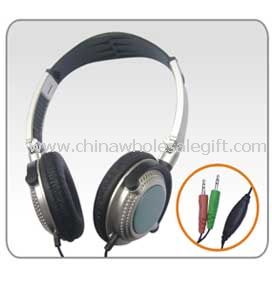 Headphone komputer dengan mic in-line