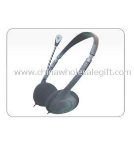 Headphone komputer dengan turnable mic