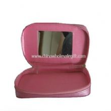 pu leather cosmetic bag with Mirror images