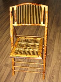 silla plegable de bambú images