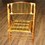 cadeira dobrável de bambu images