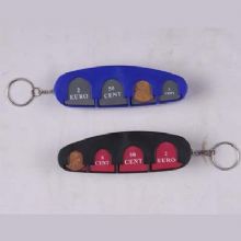 Coin hold with keychain images