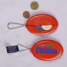 PVC coin holder with key ring images